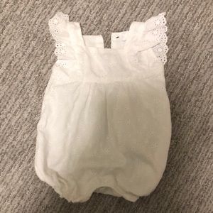 0-3 month eyelet baby Gap romper